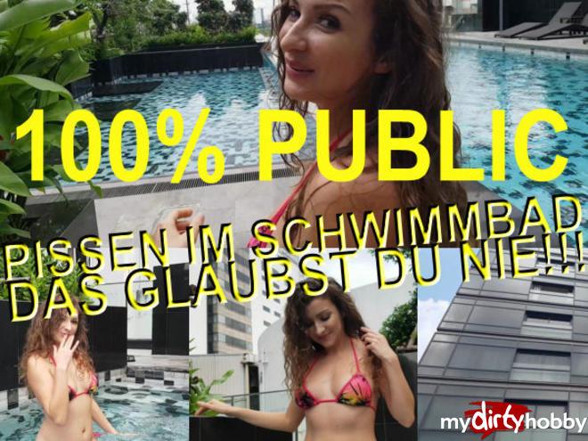 100% PUBLIC .PISSING IN SWIMMING POOL YOU NEVER GLEUBST NEVER !!