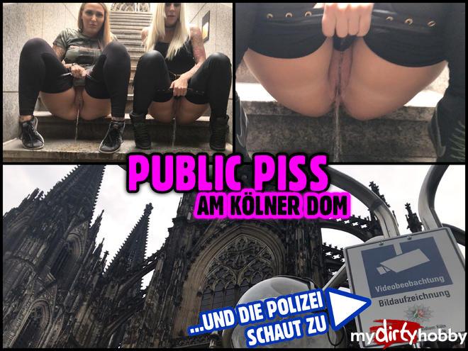 PUBLIC PISS at Cologne Cathedral | under police observation
