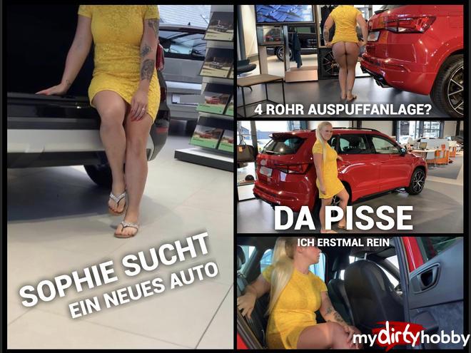 Sophie is looking for a new car - 4 pipe exhaust system? Since I have to pee purely purely