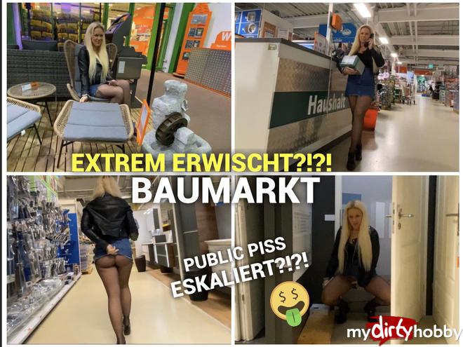 Extremely caught?!? Hardware store Piss escalates: O; P